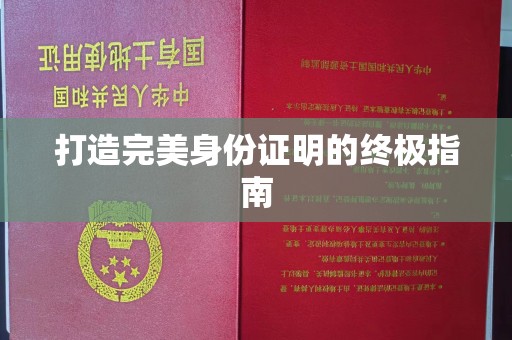 大荔打造完美身份证明的终极指南
