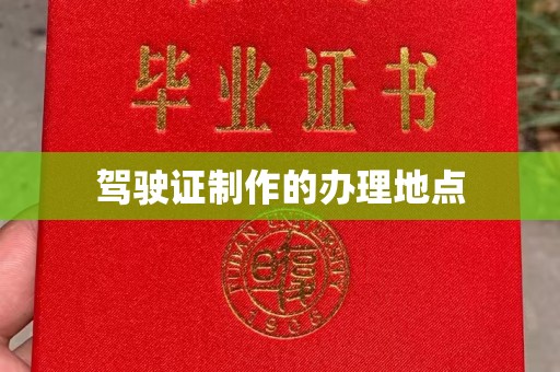 大荔驾驶证制作的办理地点