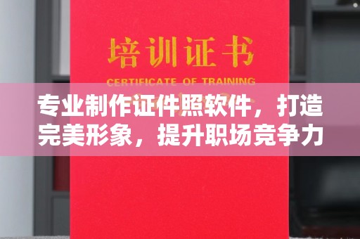 大荔专业制作证件照软件，打造完美形象，提升职场竞争力