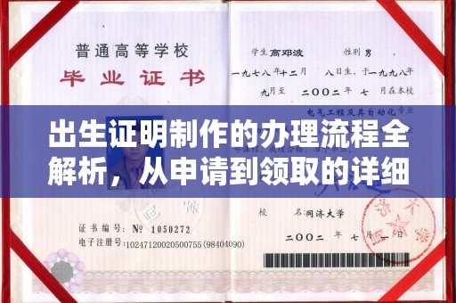 大荔出生证明制作的办理流程全解析，从申请到领取的详细指南