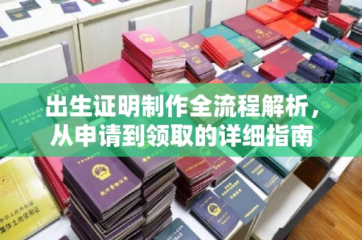 大荔出生证明制作全流程解析，从申请到领取的详细指南